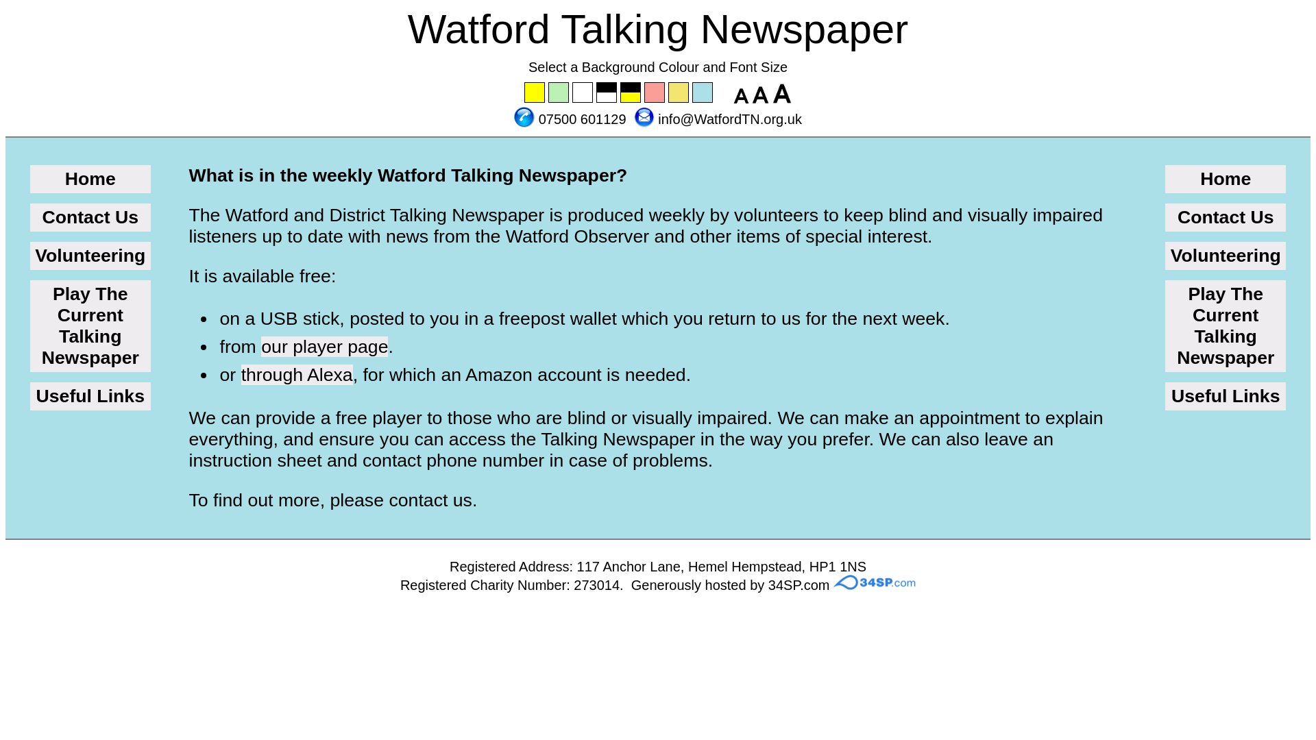 Website screenshot