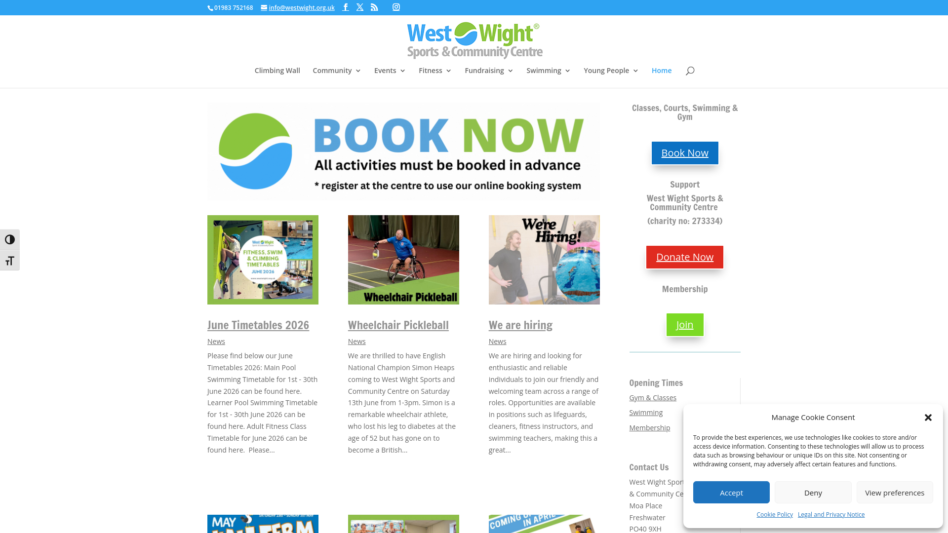 Website screenshot