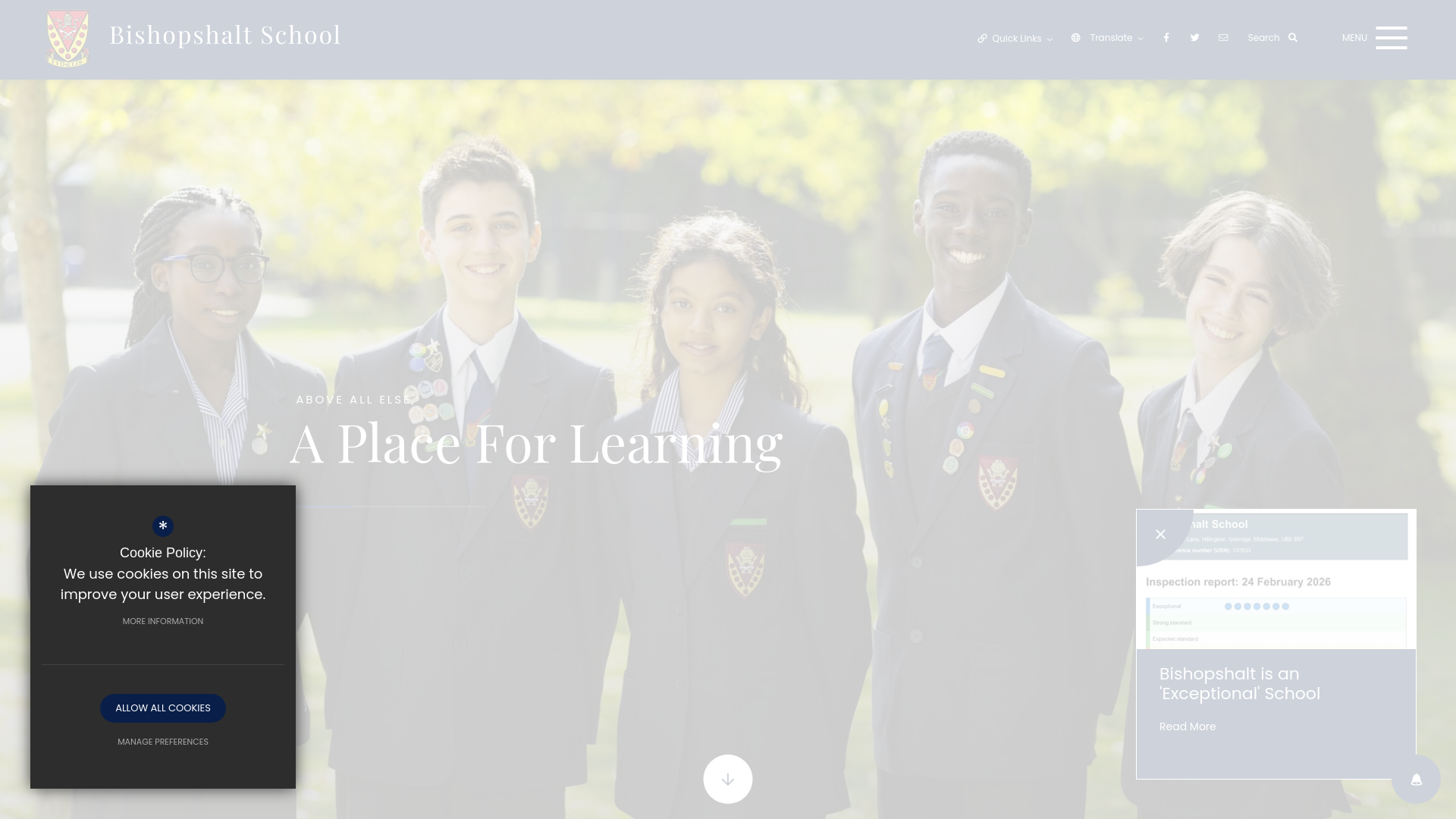 Website screenshot