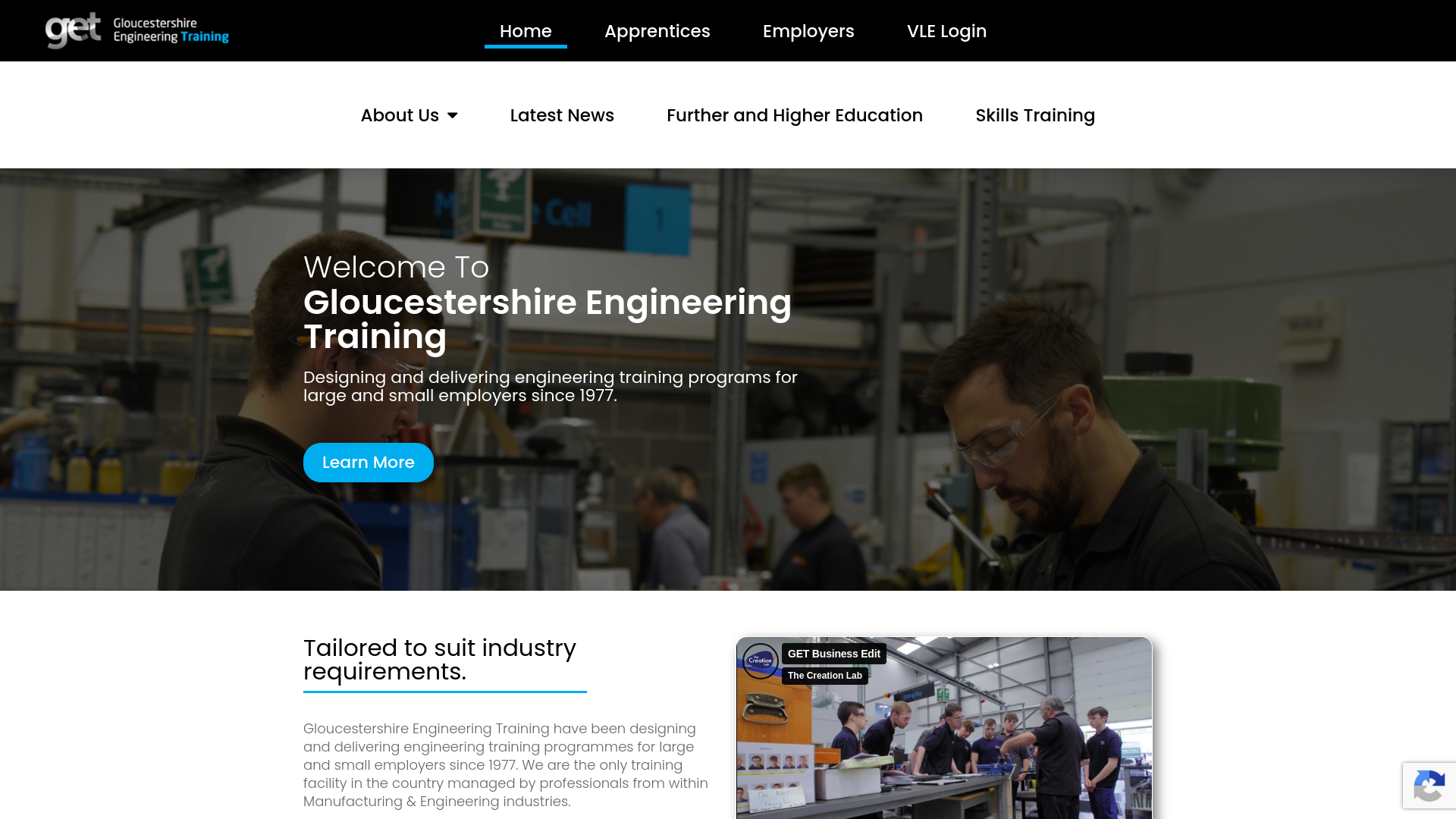 Website screenshot