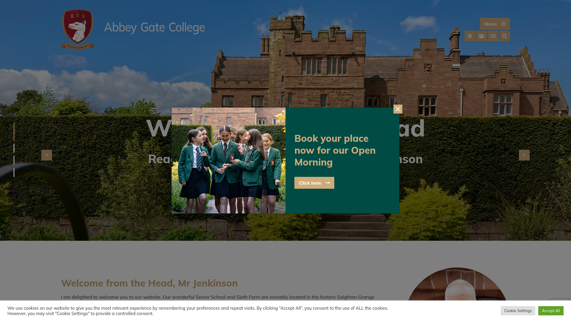 Website screenshot