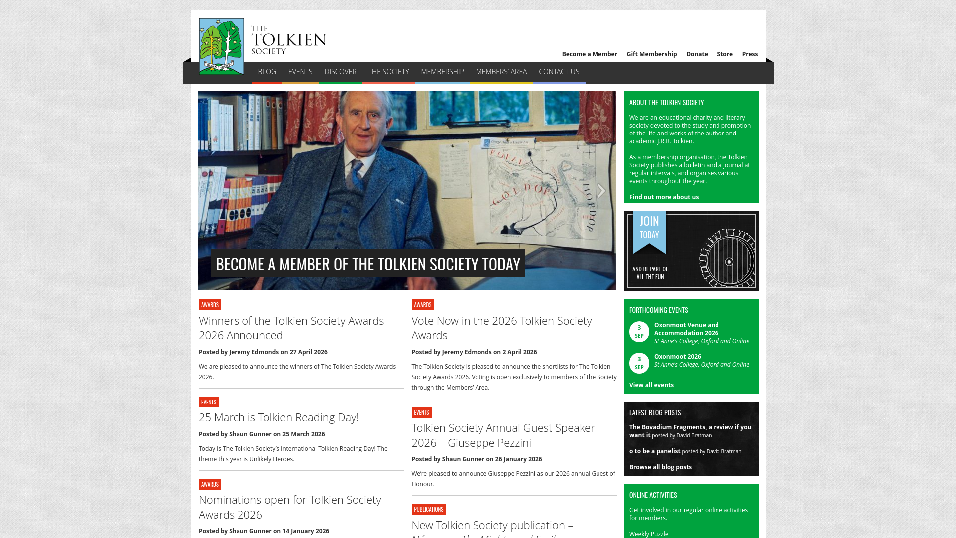 Website screenshot