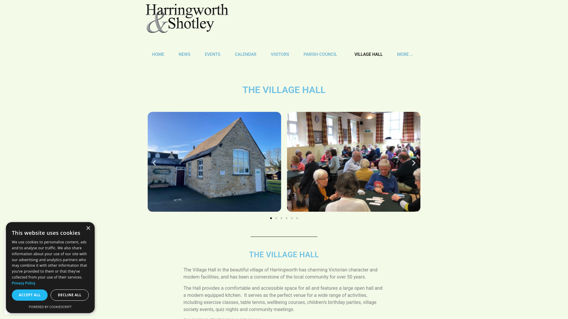 Website screenshot