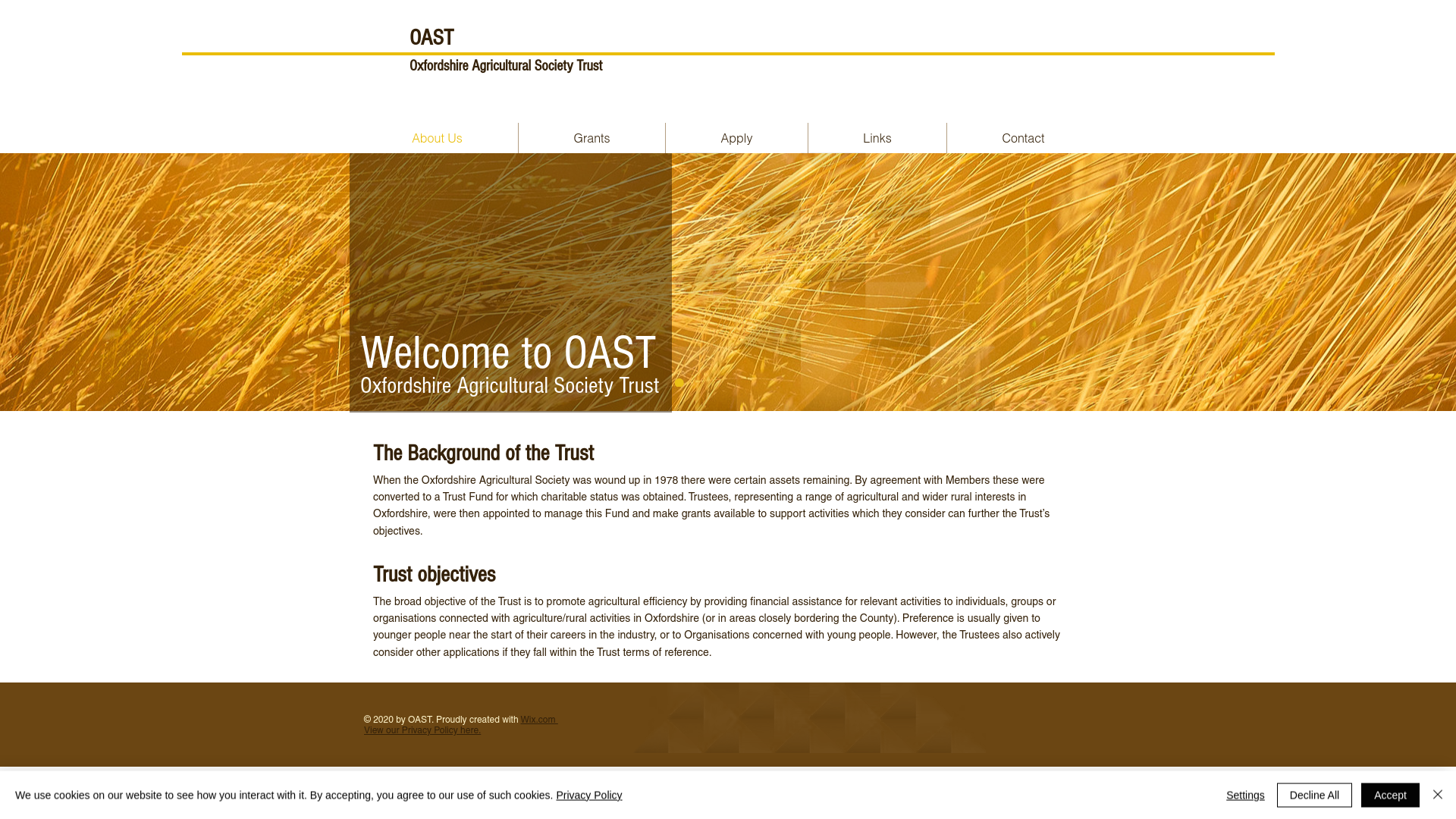Website screenshot