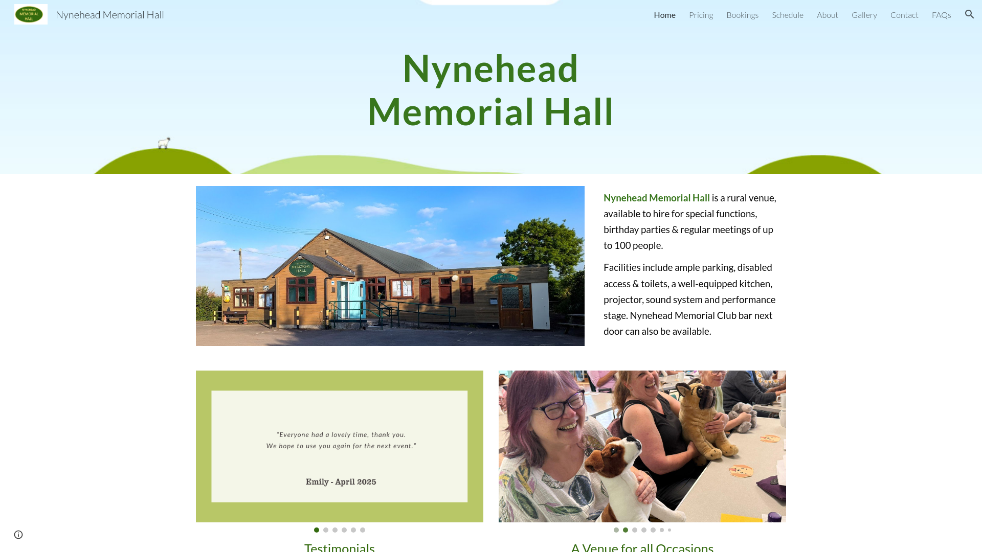 Website screenshot