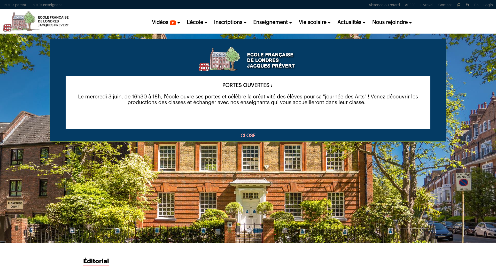 Website screenshot
