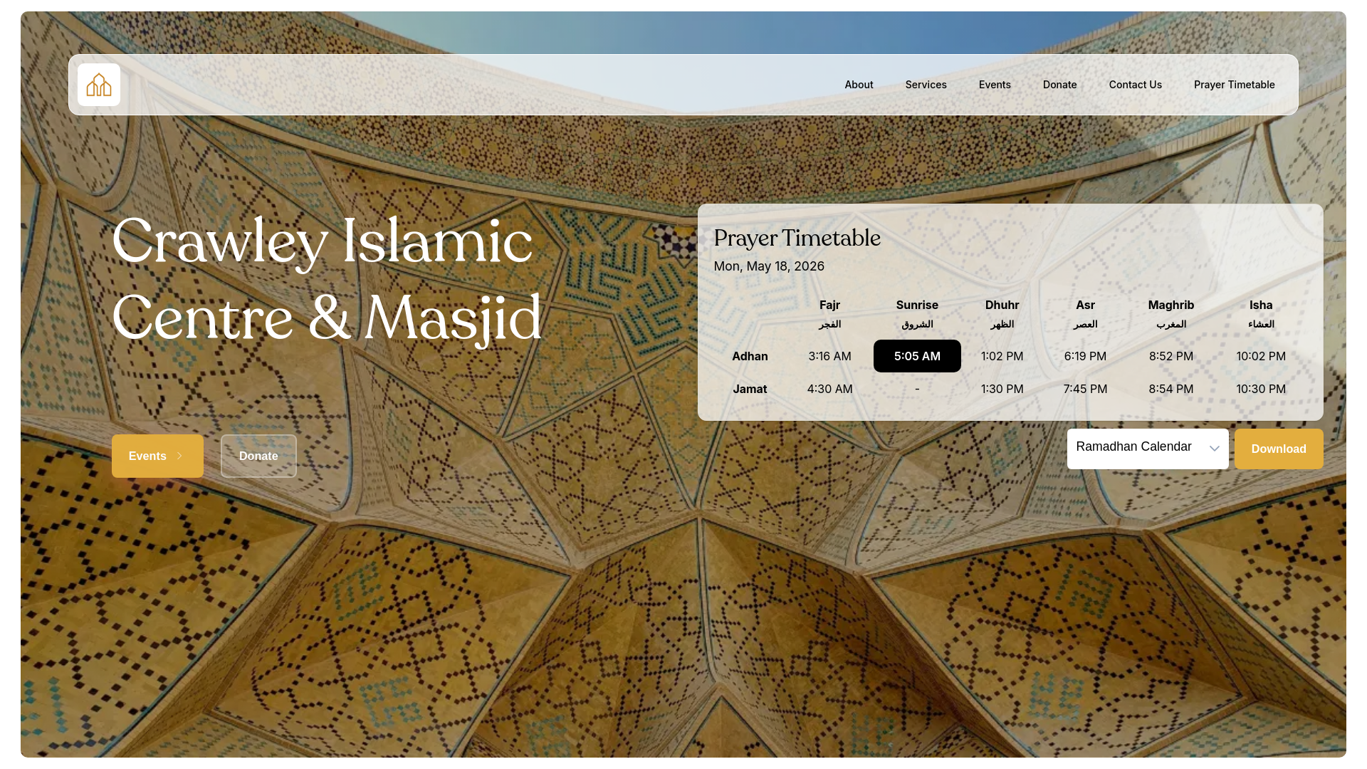 Website screenshot