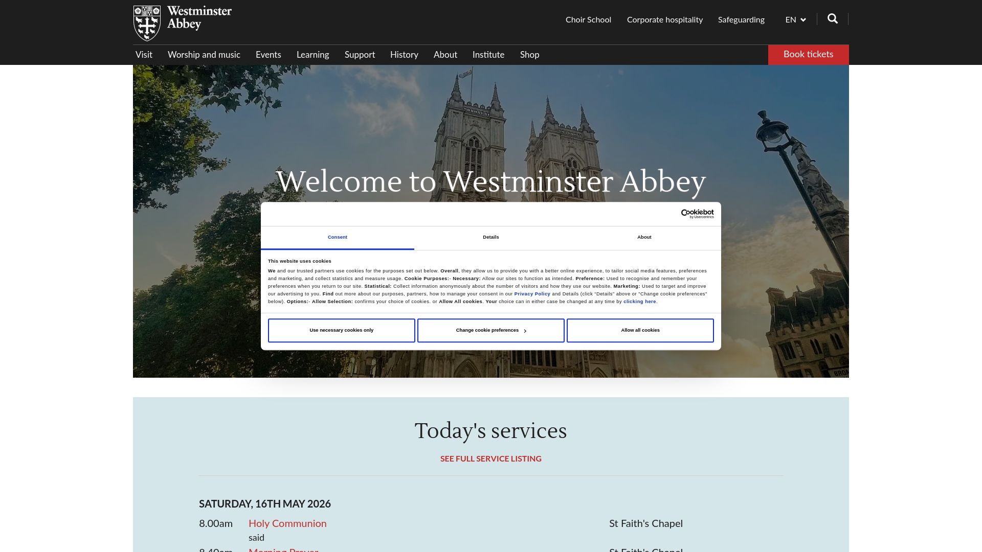Website screenshot