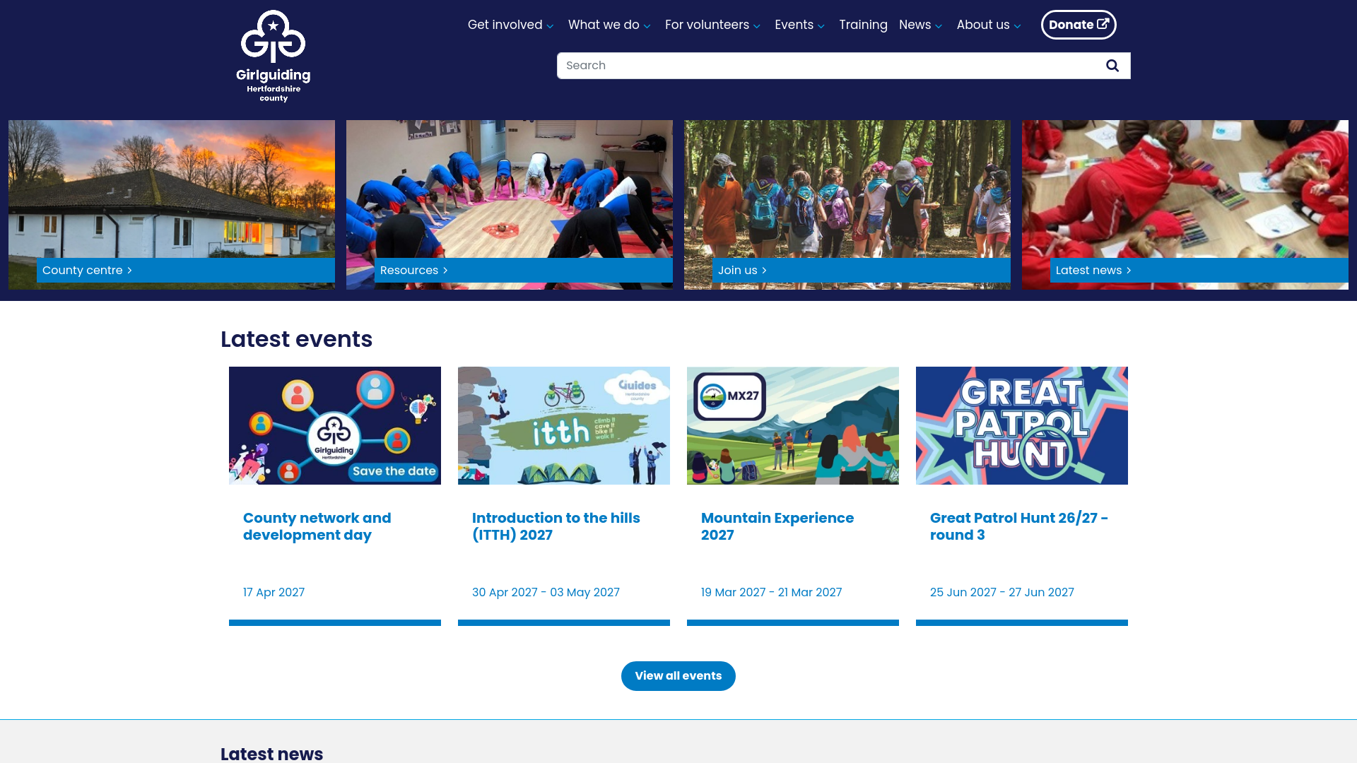 Website screenshot