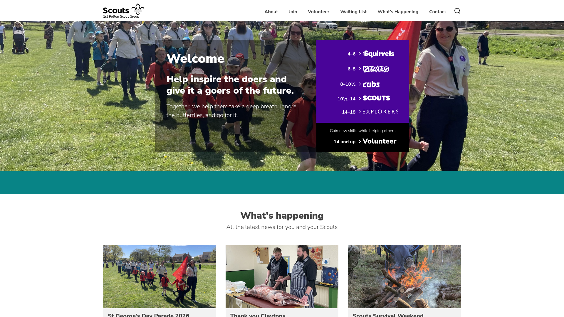 Website screenshot