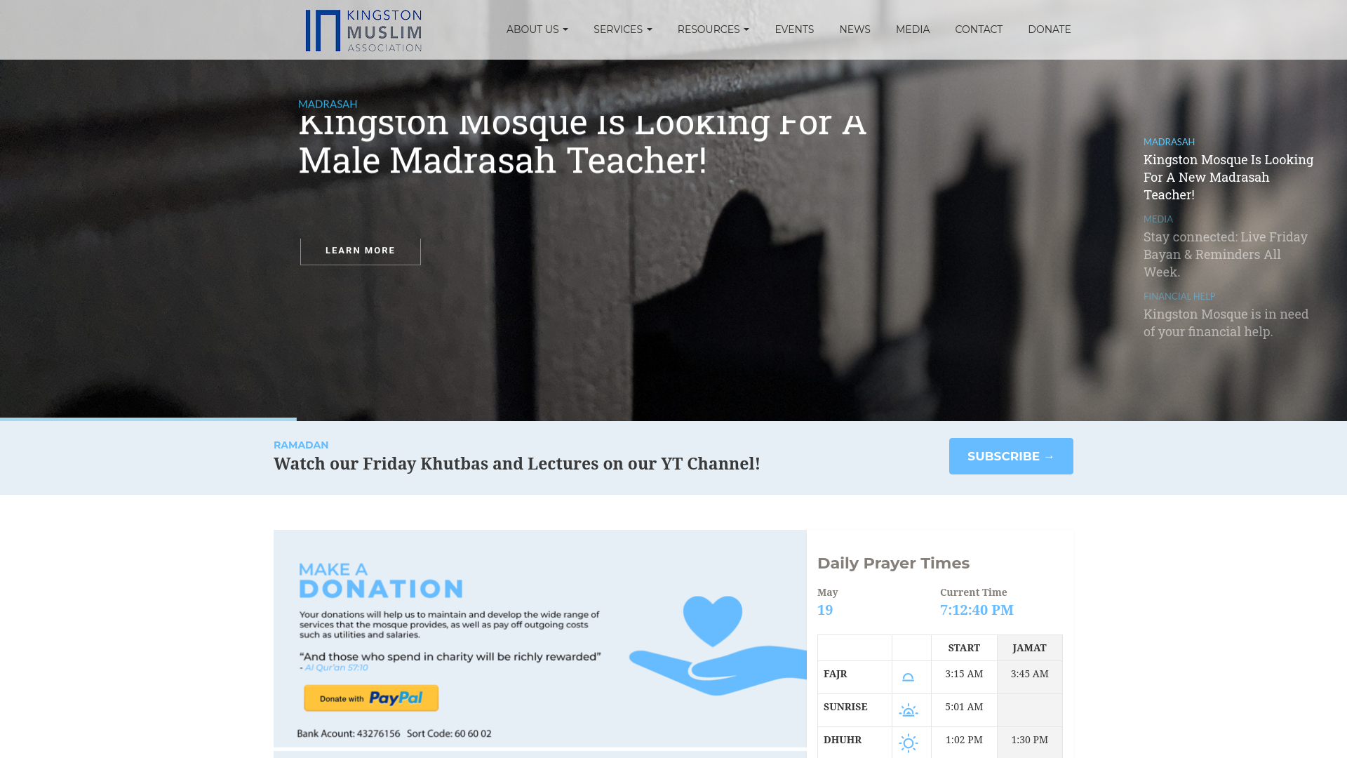 Website screenshot