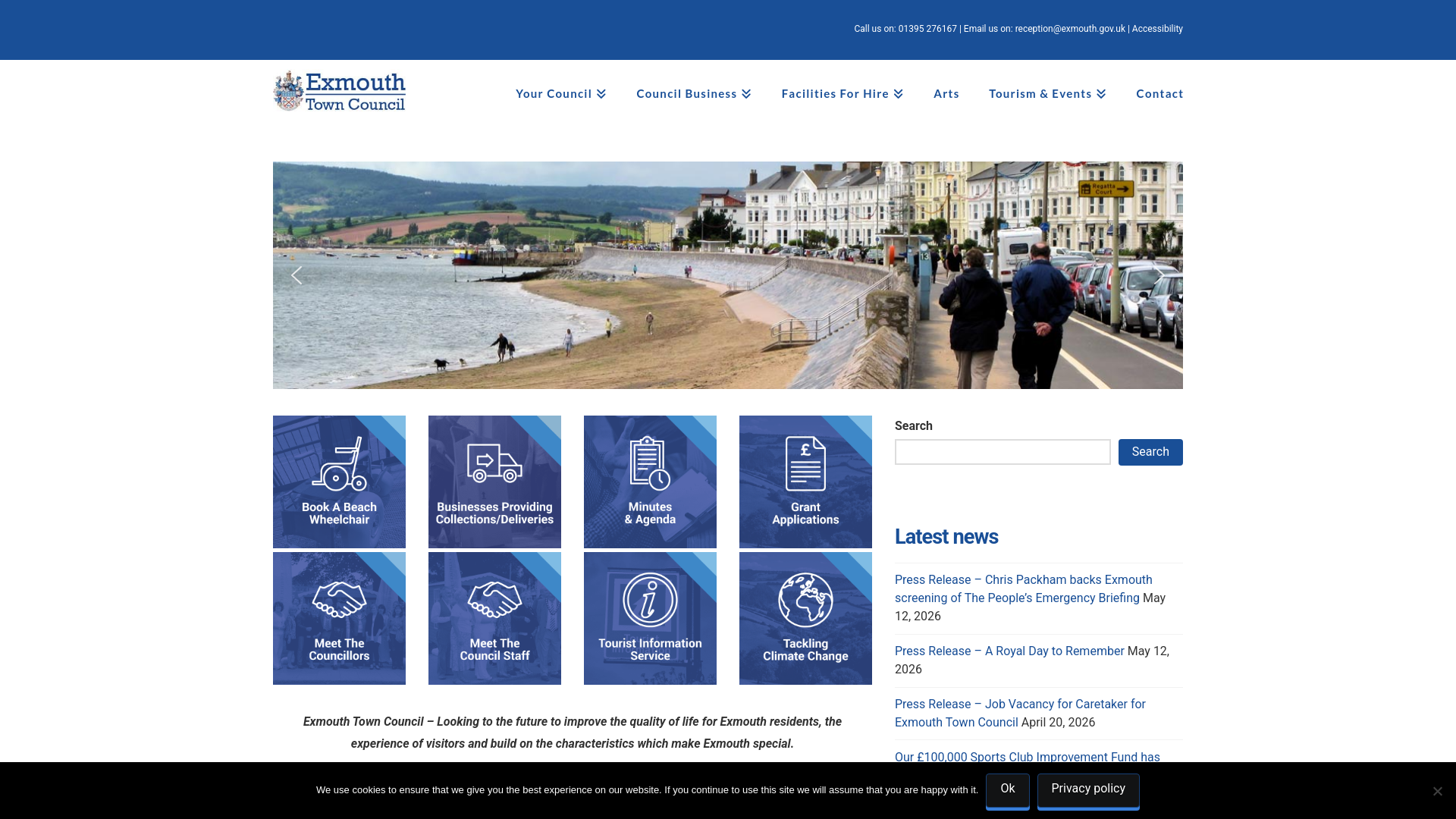 Website screenshot