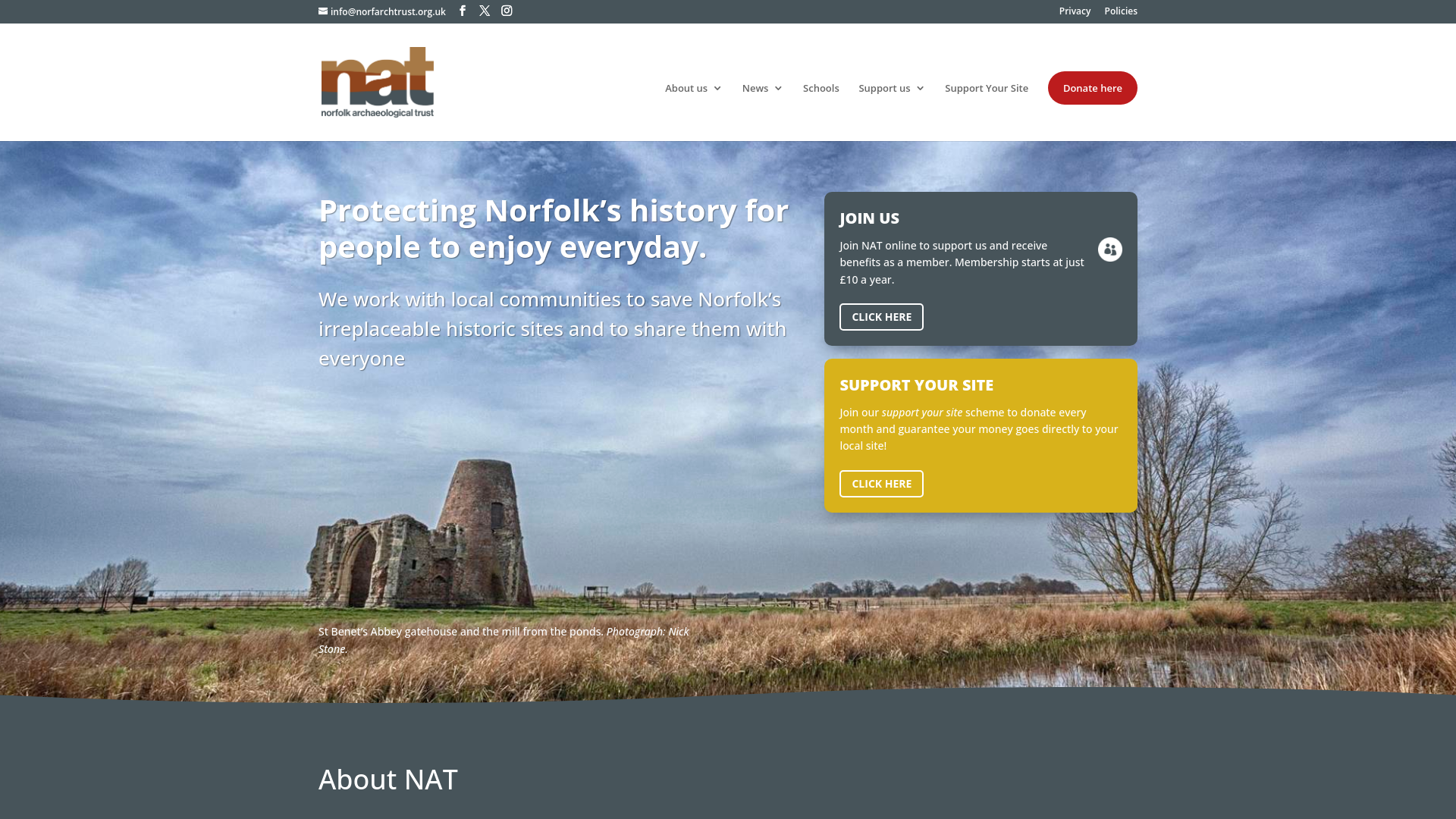 Website screenshot