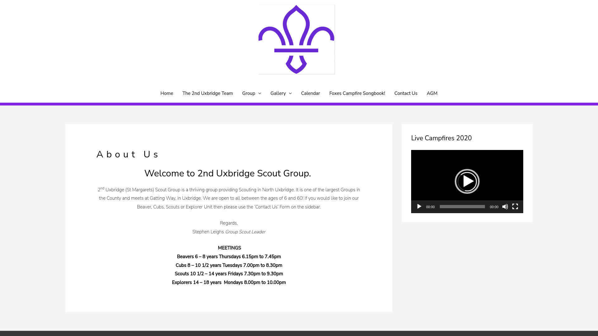 Website screenshot