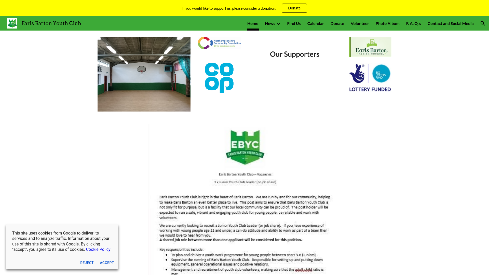 Website screenshot