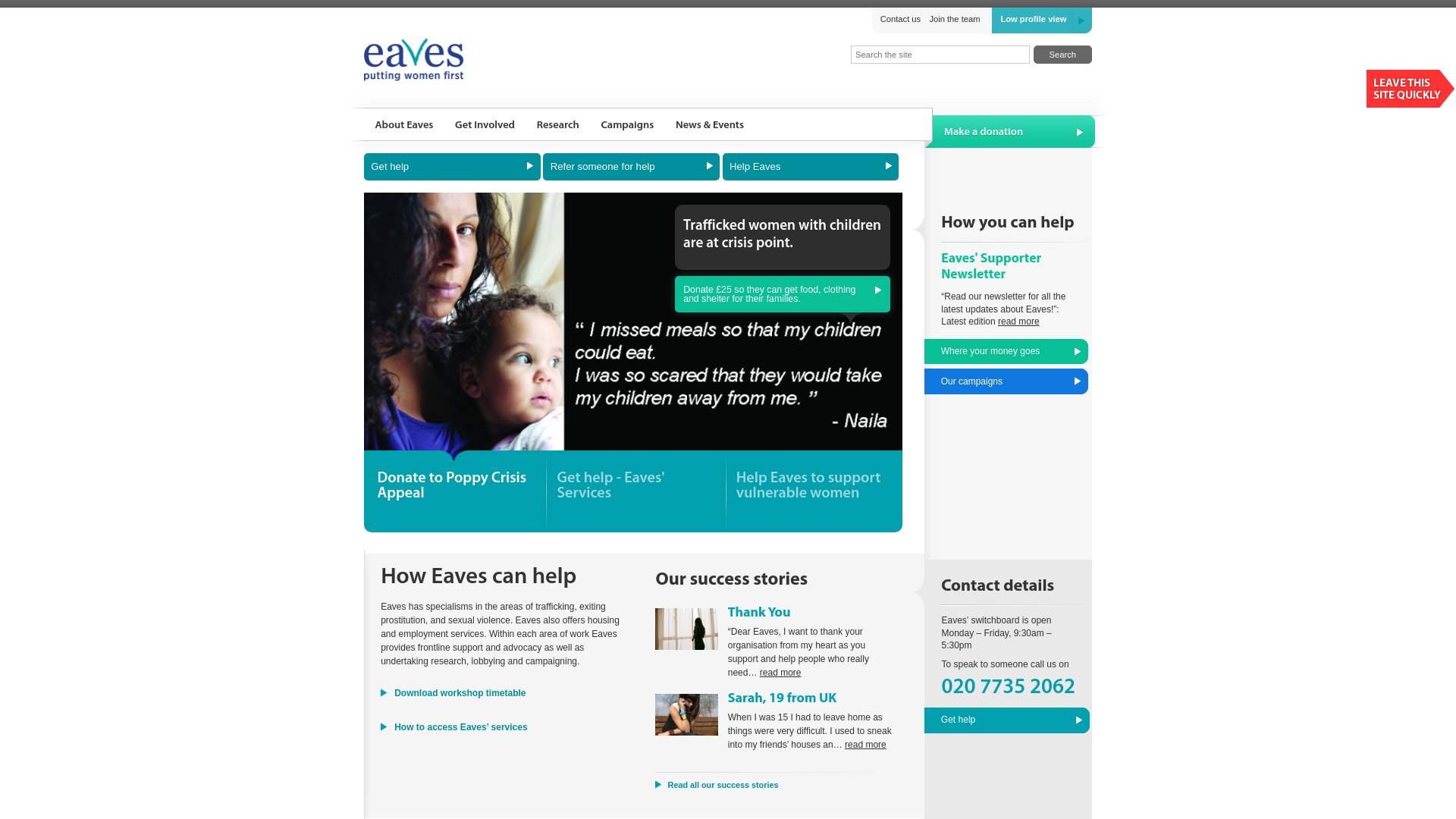 Website screenshot
