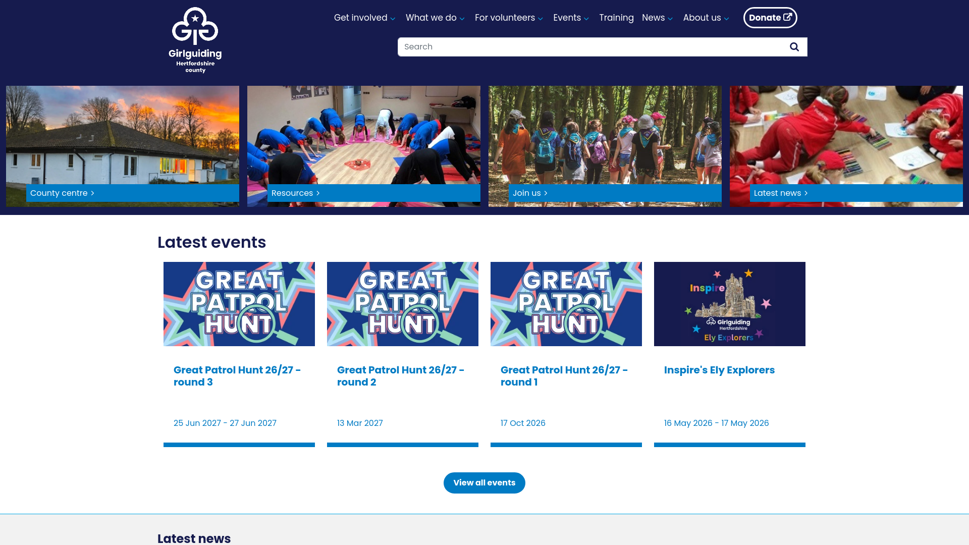Website screenshot