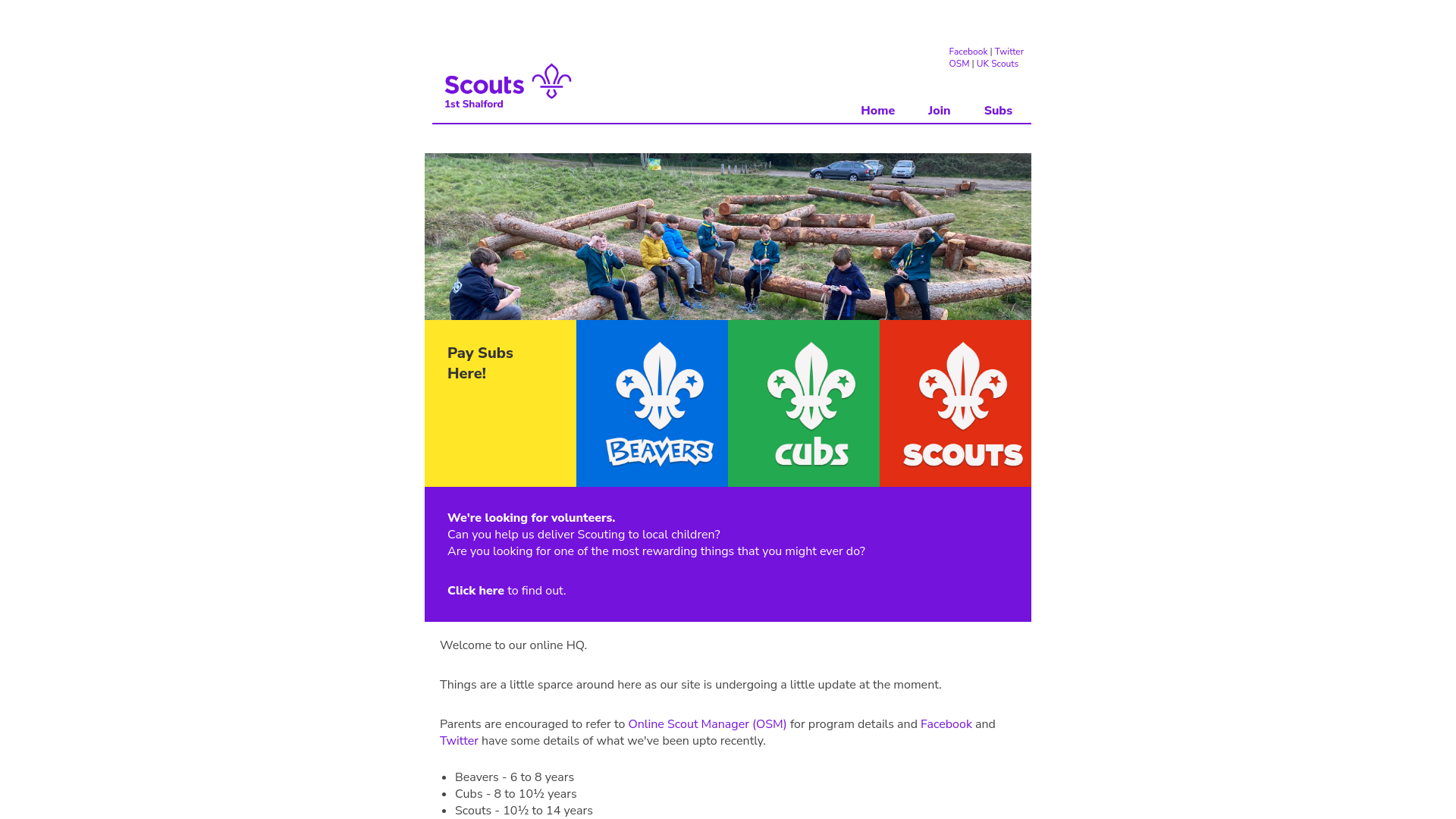 Website screenshot
