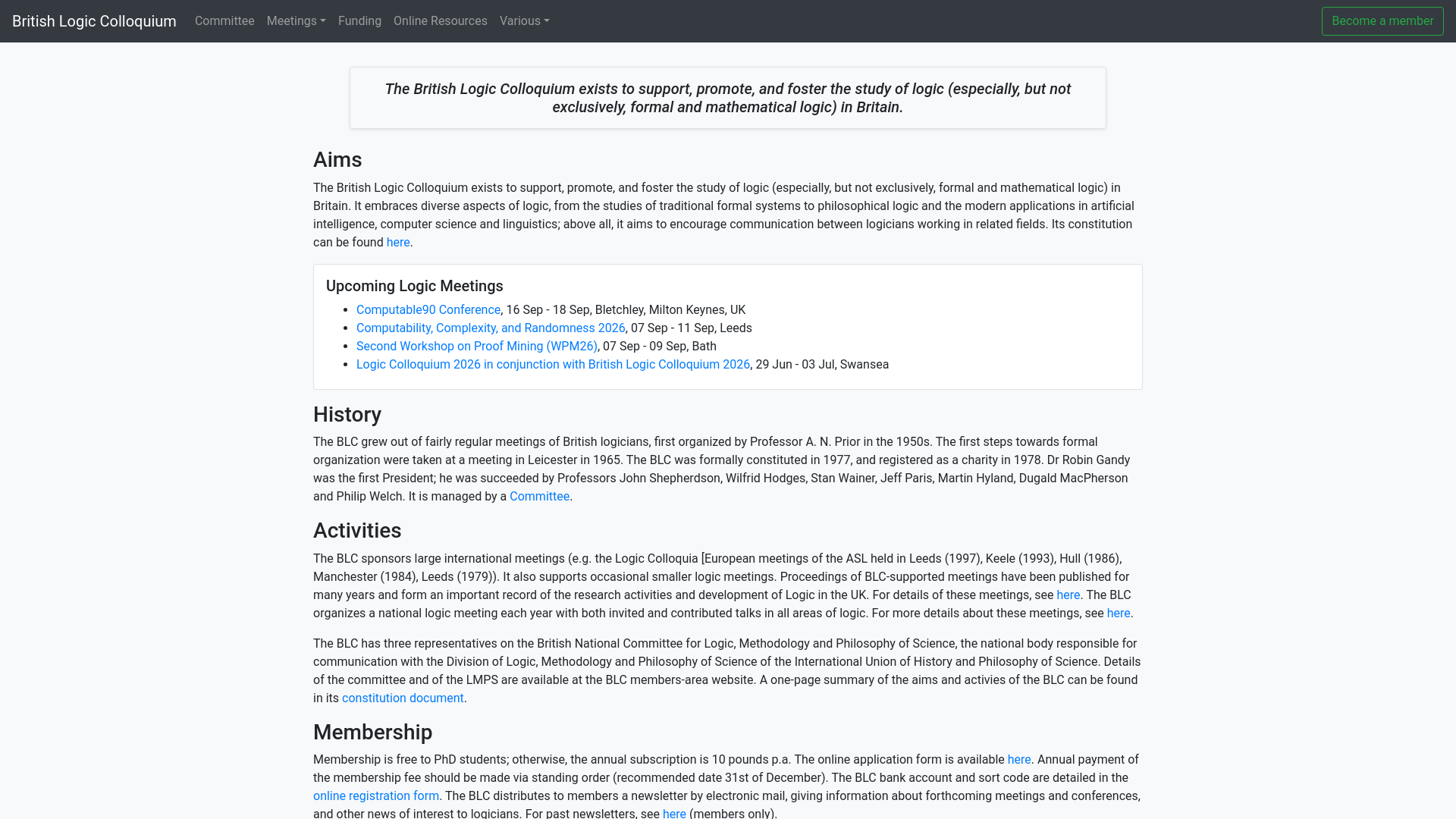 Website screenshot