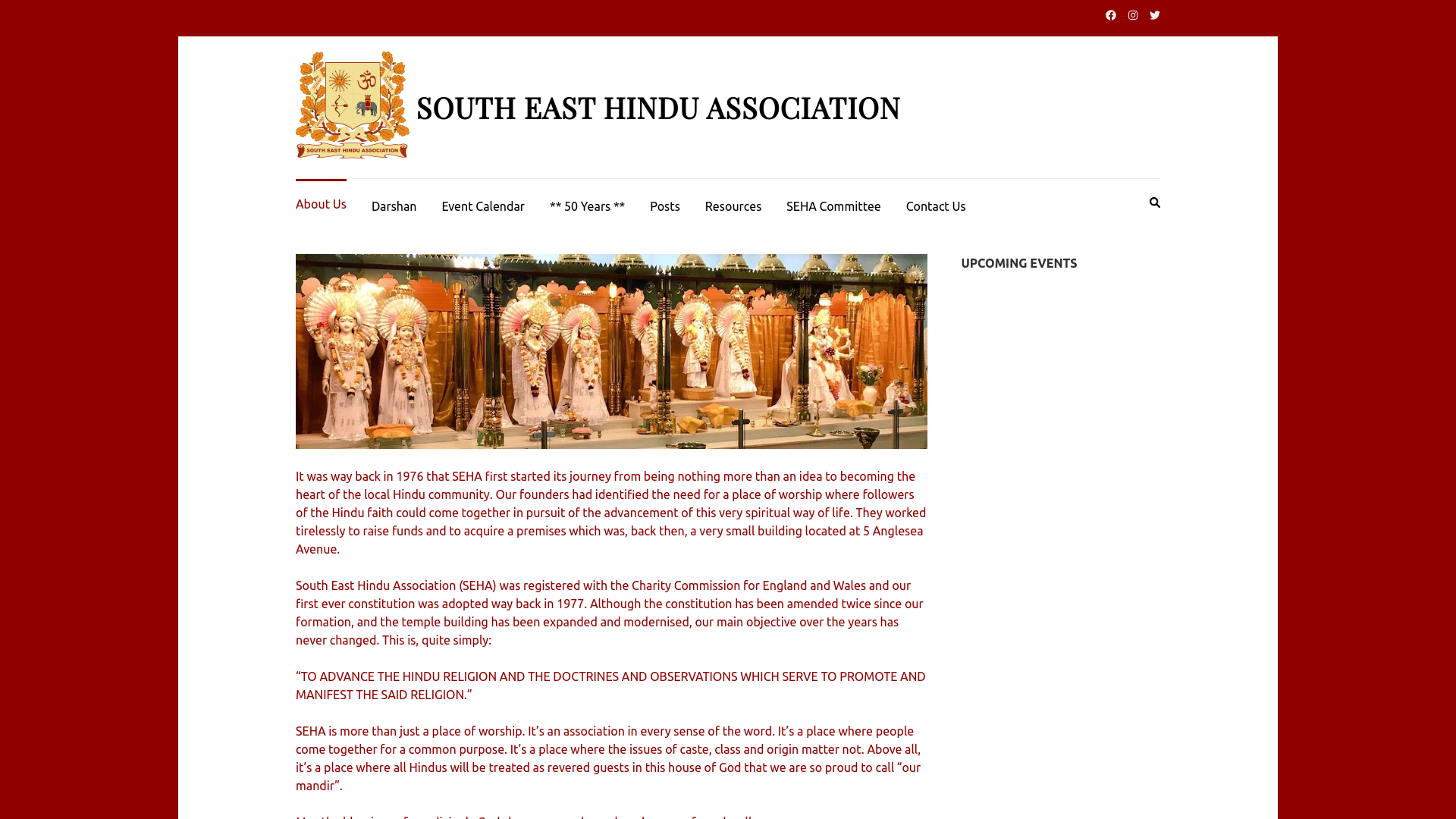 Website screenshot