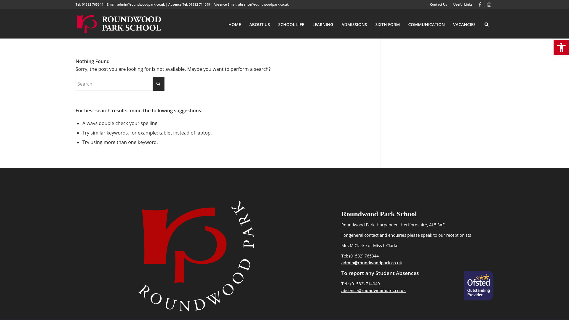 Website screenshot