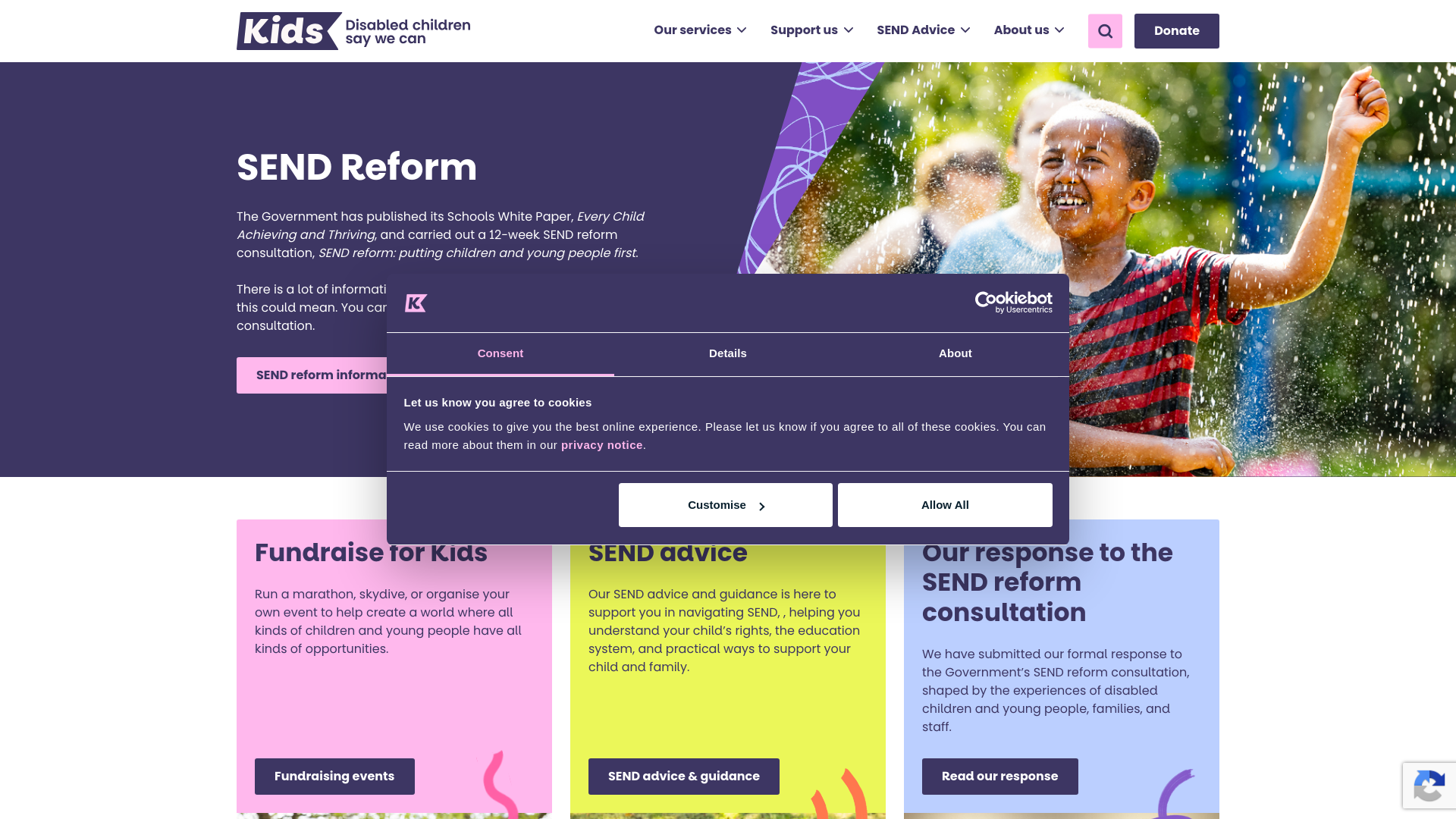 Website screenshot