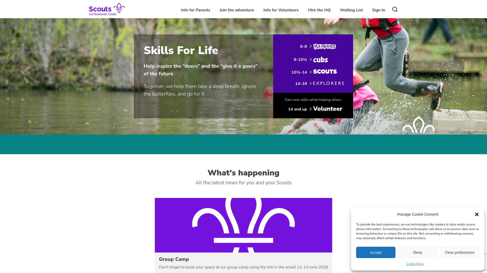 Website screenshot