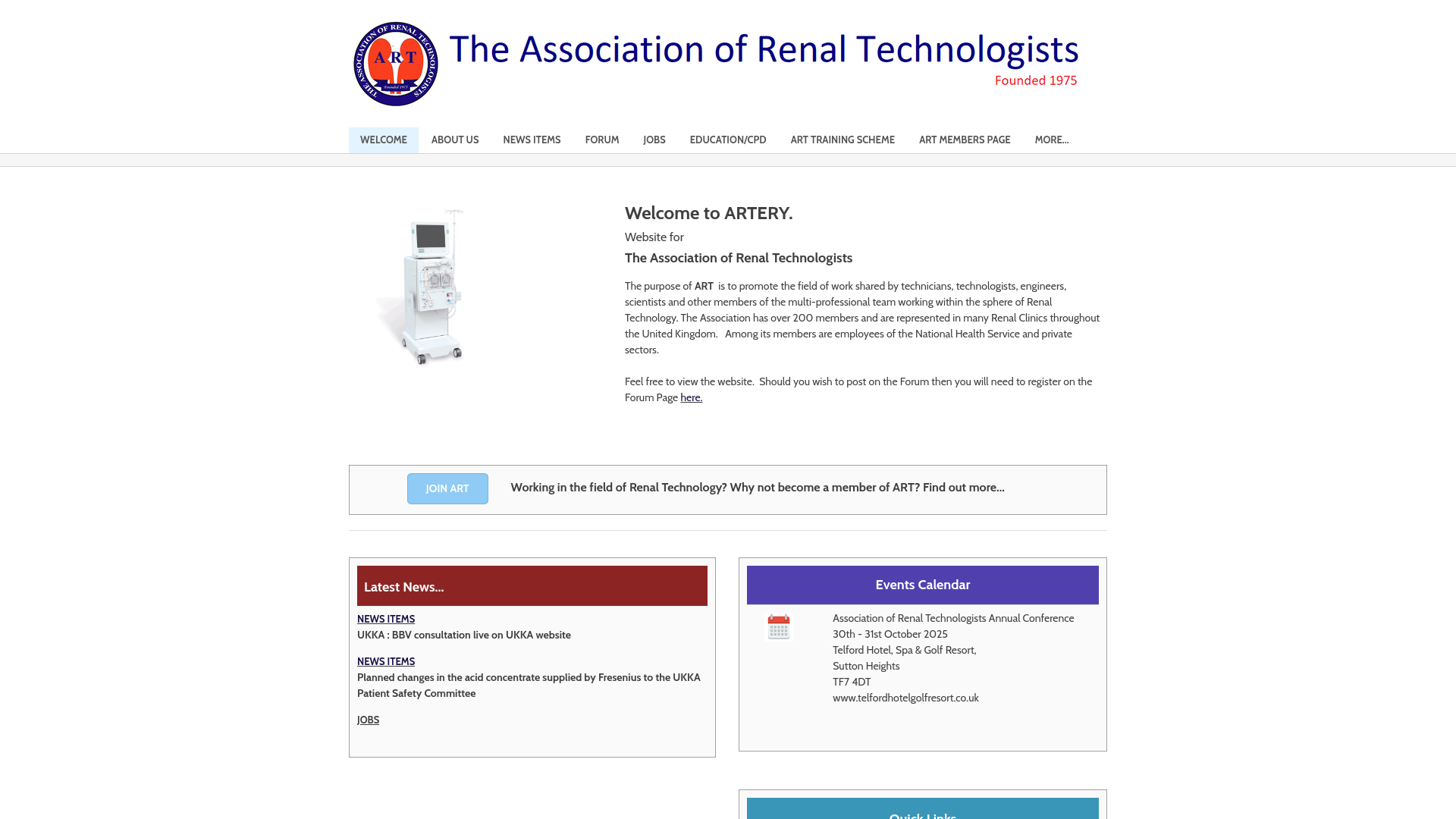 Website screenshot