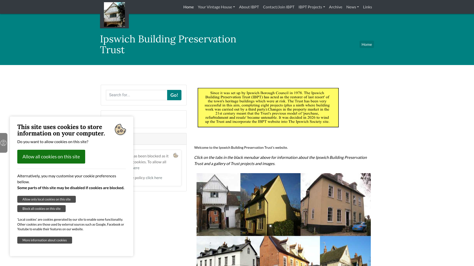 Website screenshot