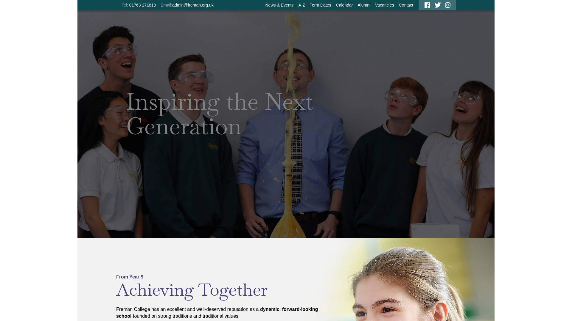 Website screenshot