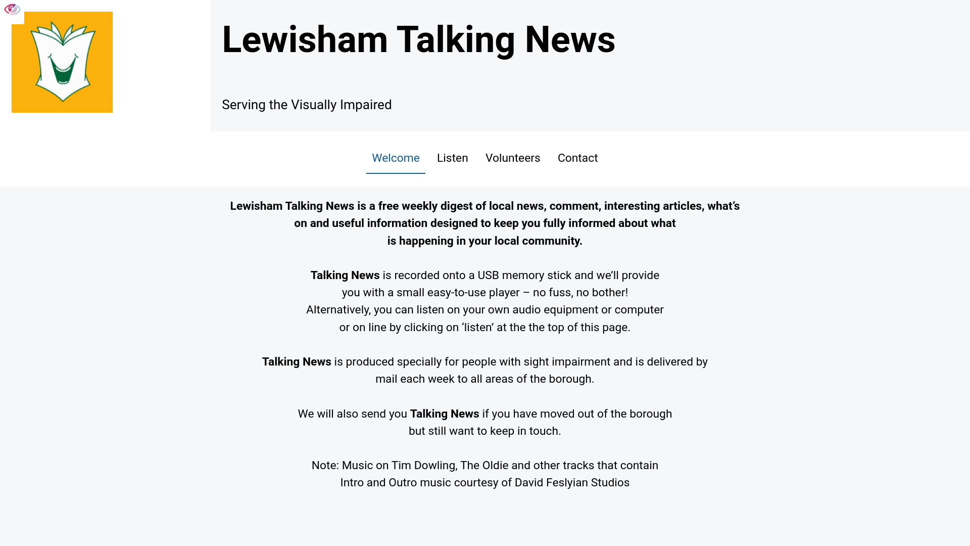 Website screenshot