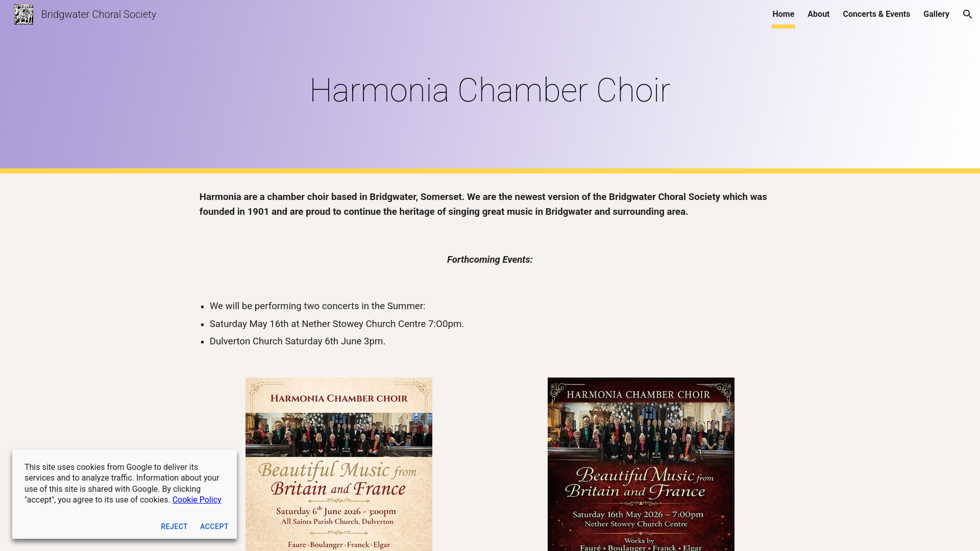 Website screenshot