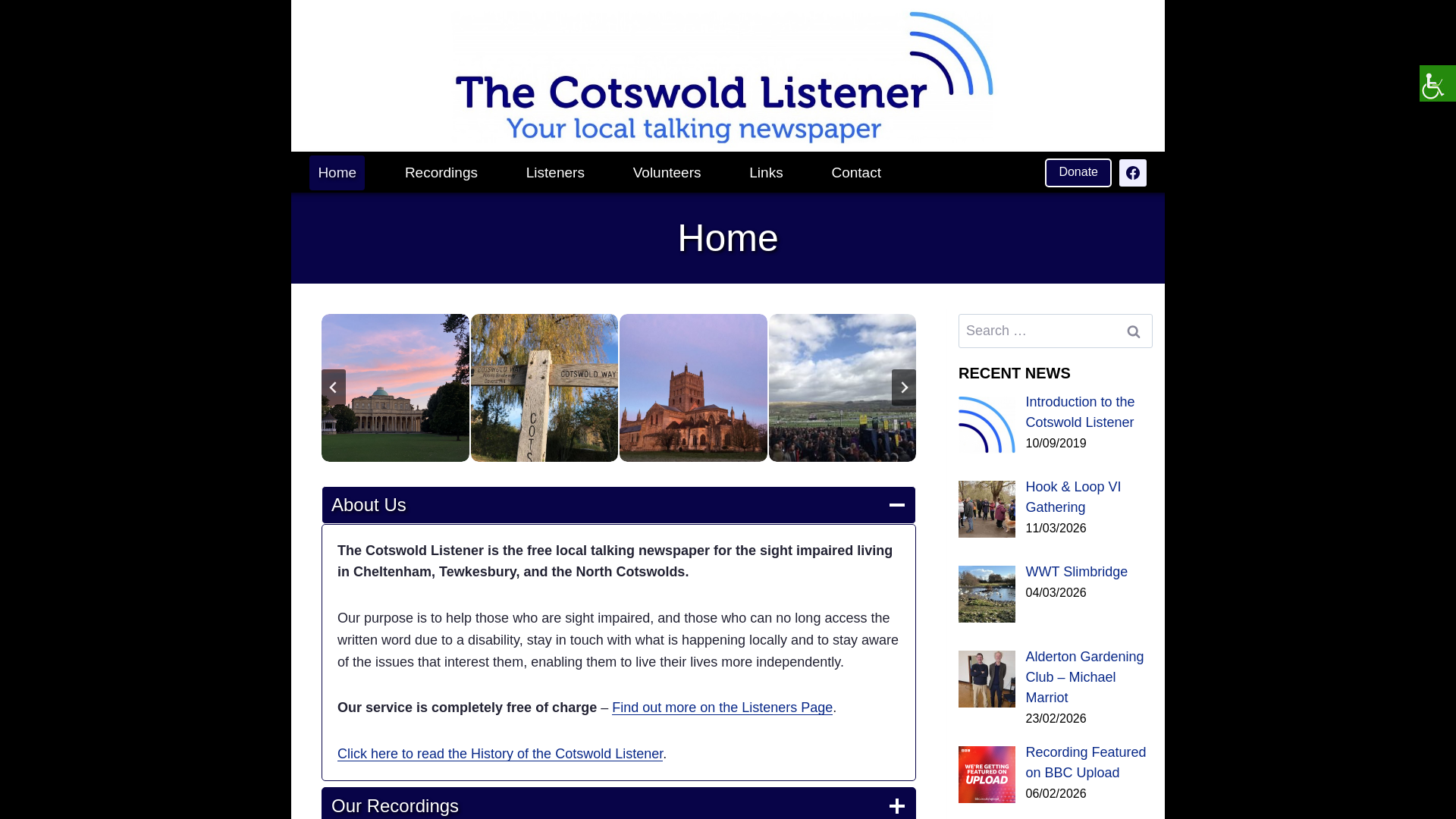 Website screenshot