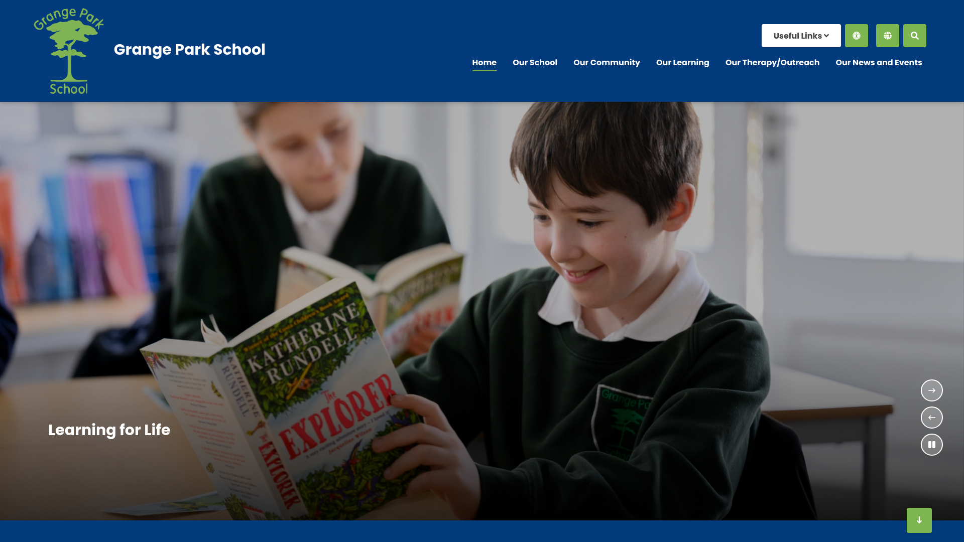 Website screenshot