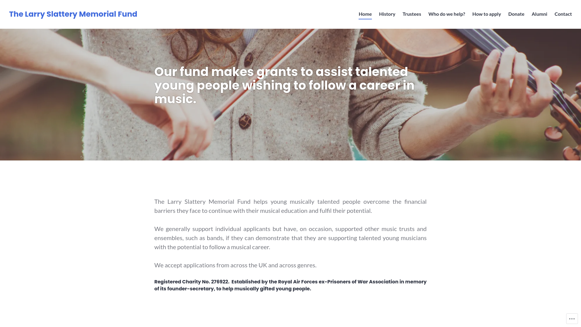 Website screenshot