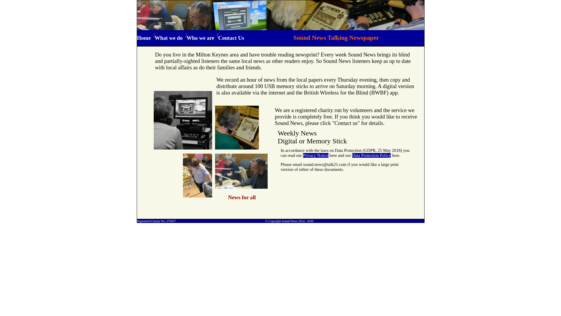 Website screenshot