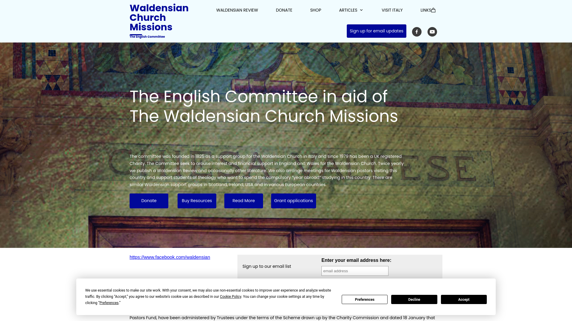 Website screenshot