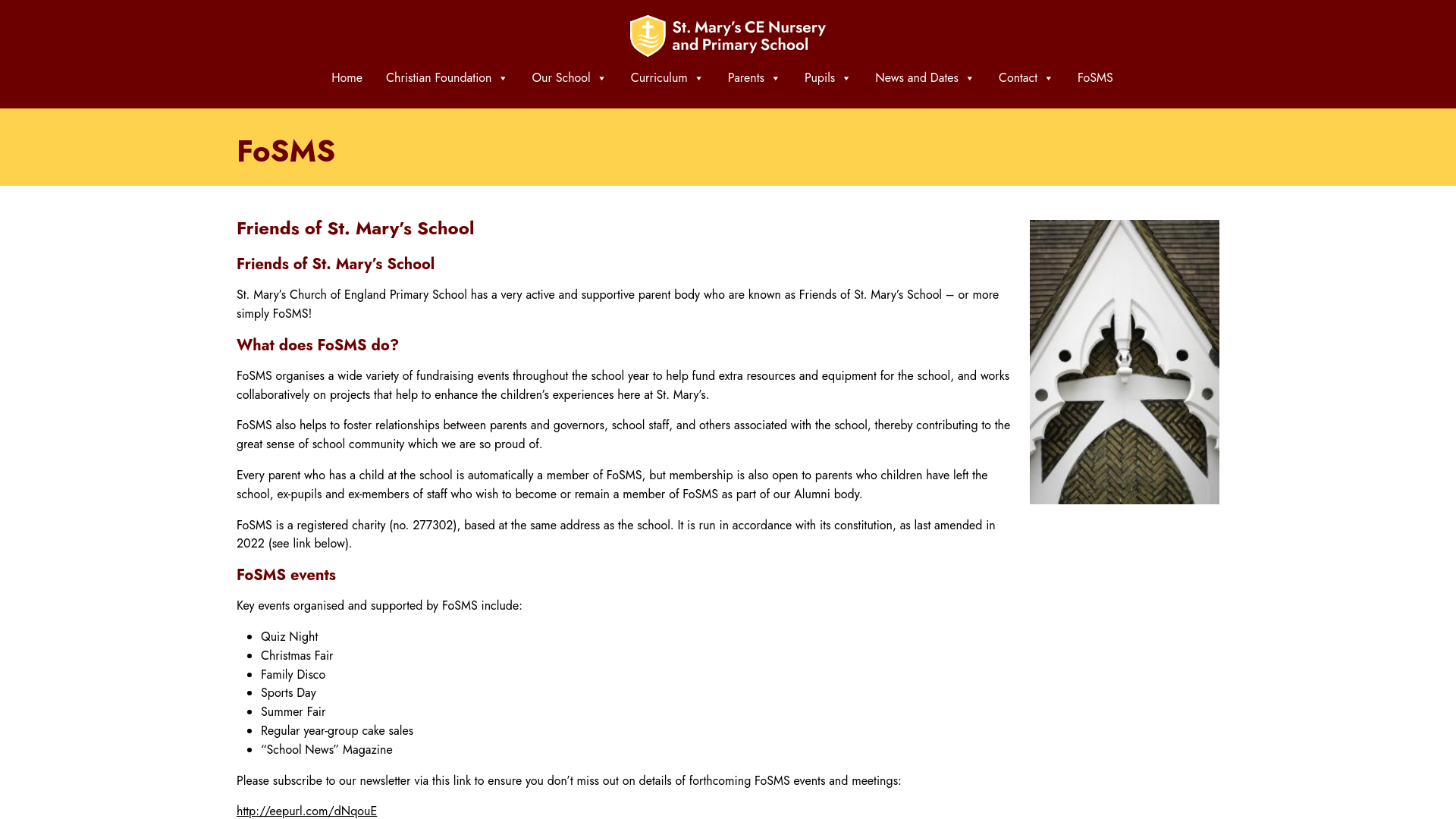 Website screenshot