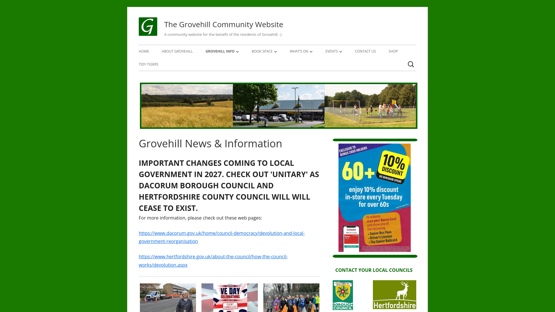 Website screenshot