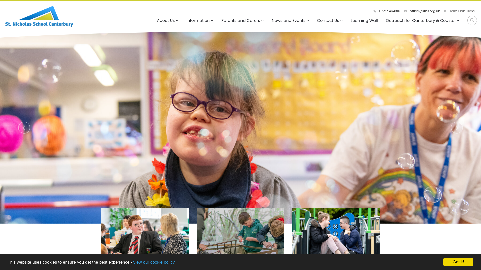 Website screenshot
