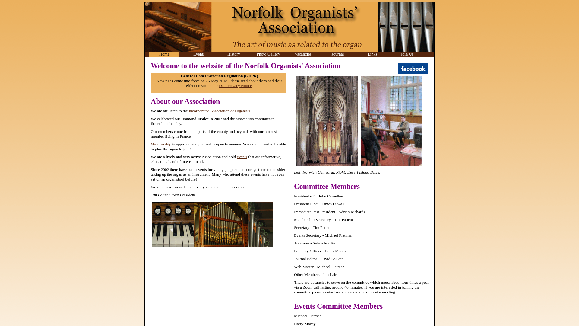 Website screenshot
