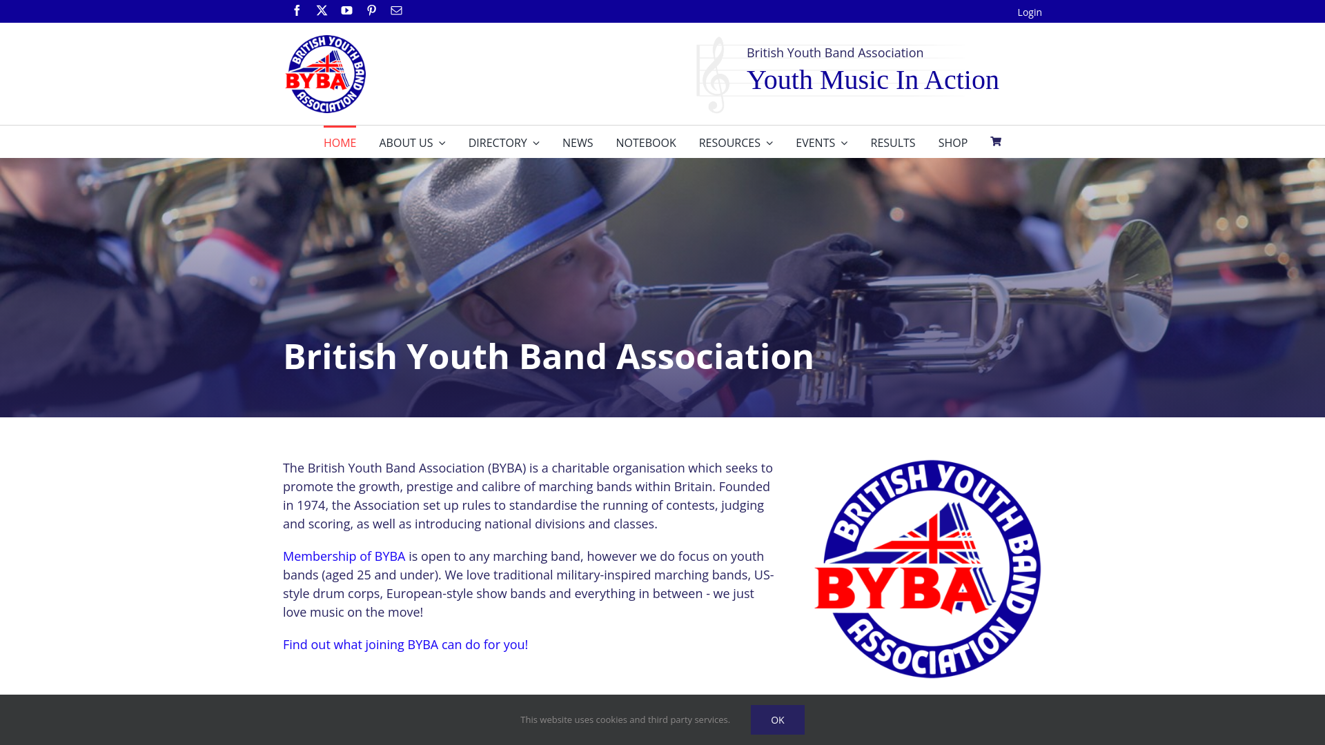 Website screenshot