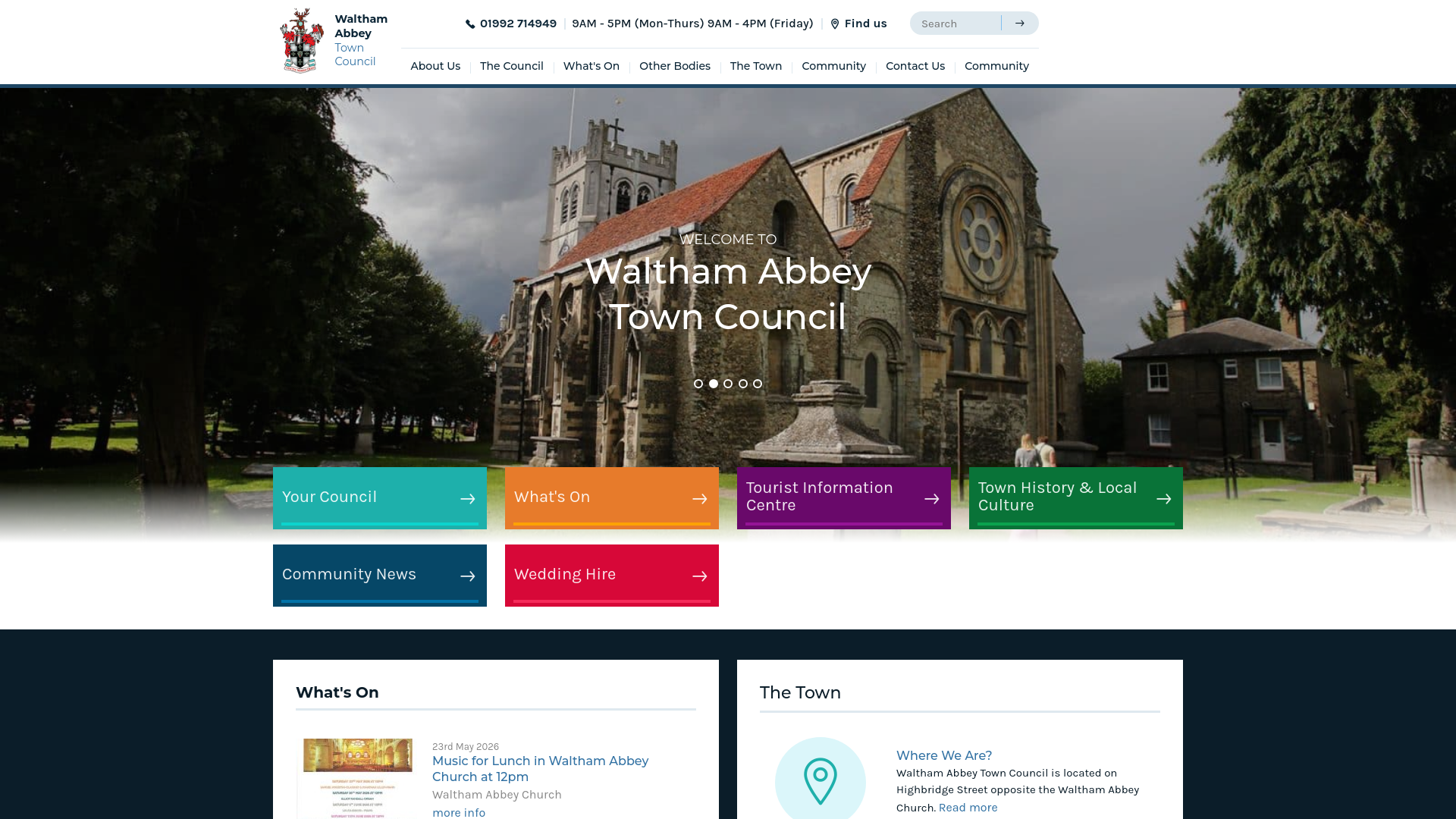 Website screenshot