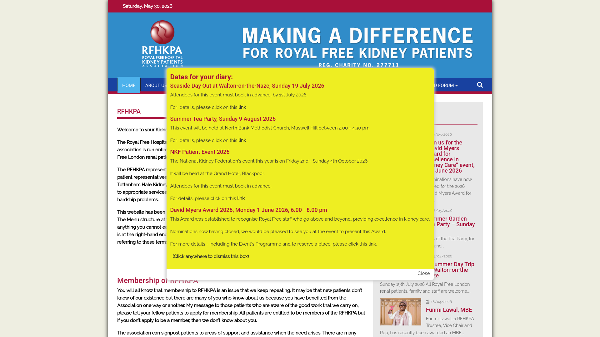 Website screenshot
