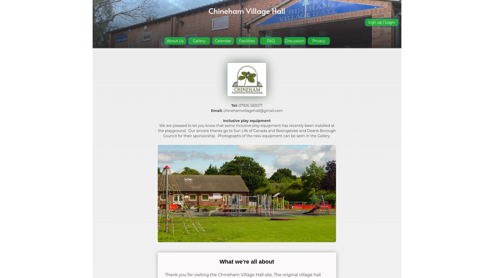 Website screenshot