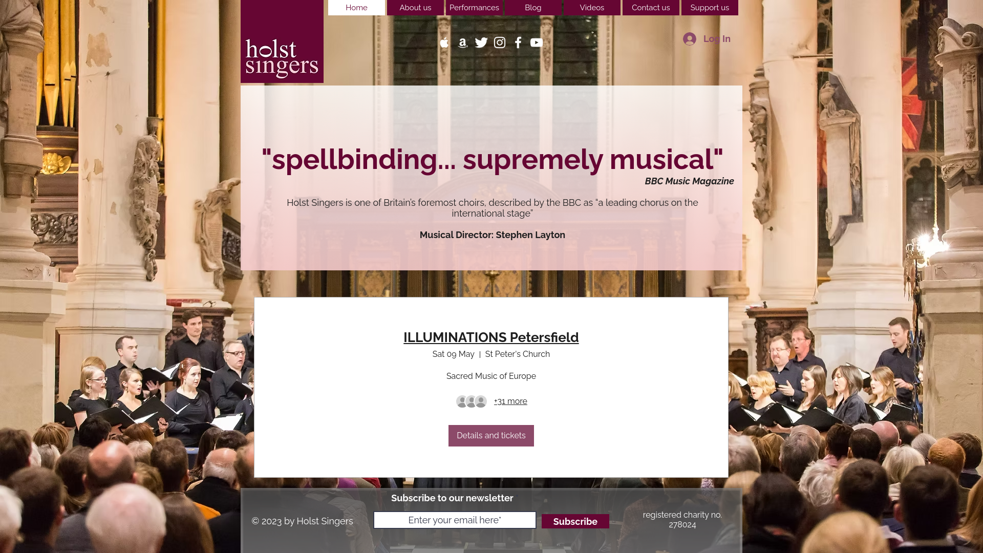 Website screenshot