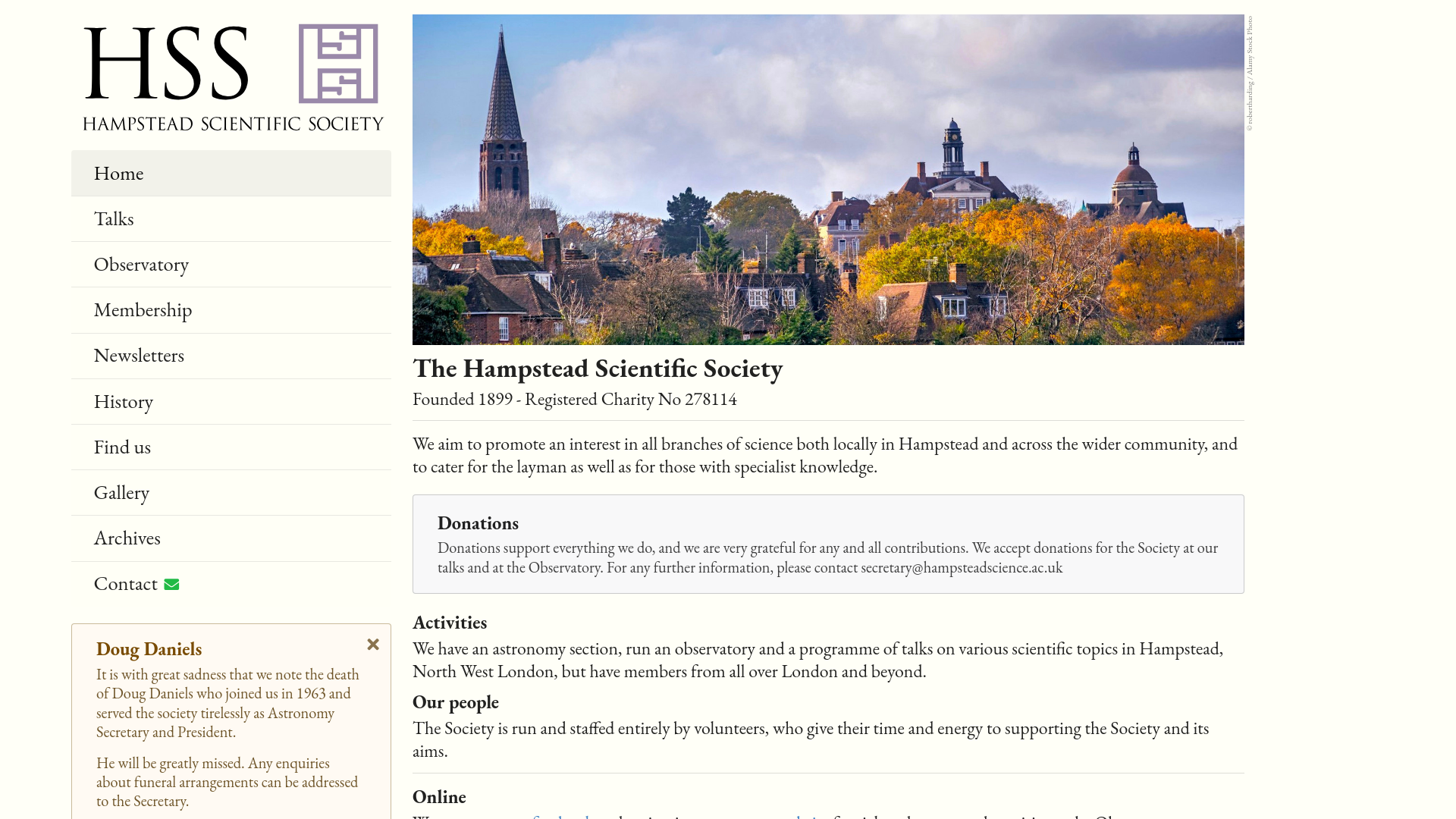 Website screenshot