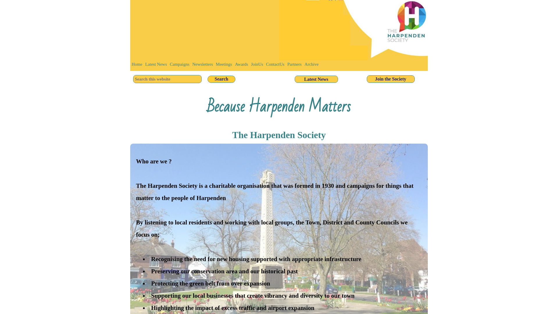 Website screenshot
