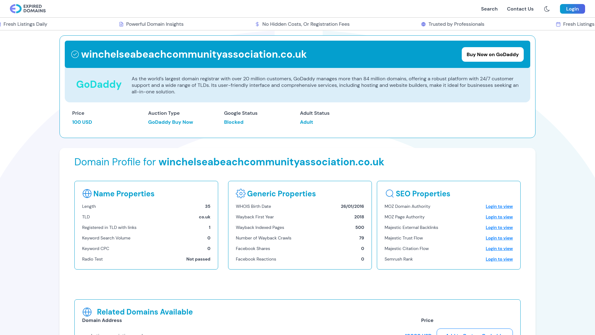Website screenshot