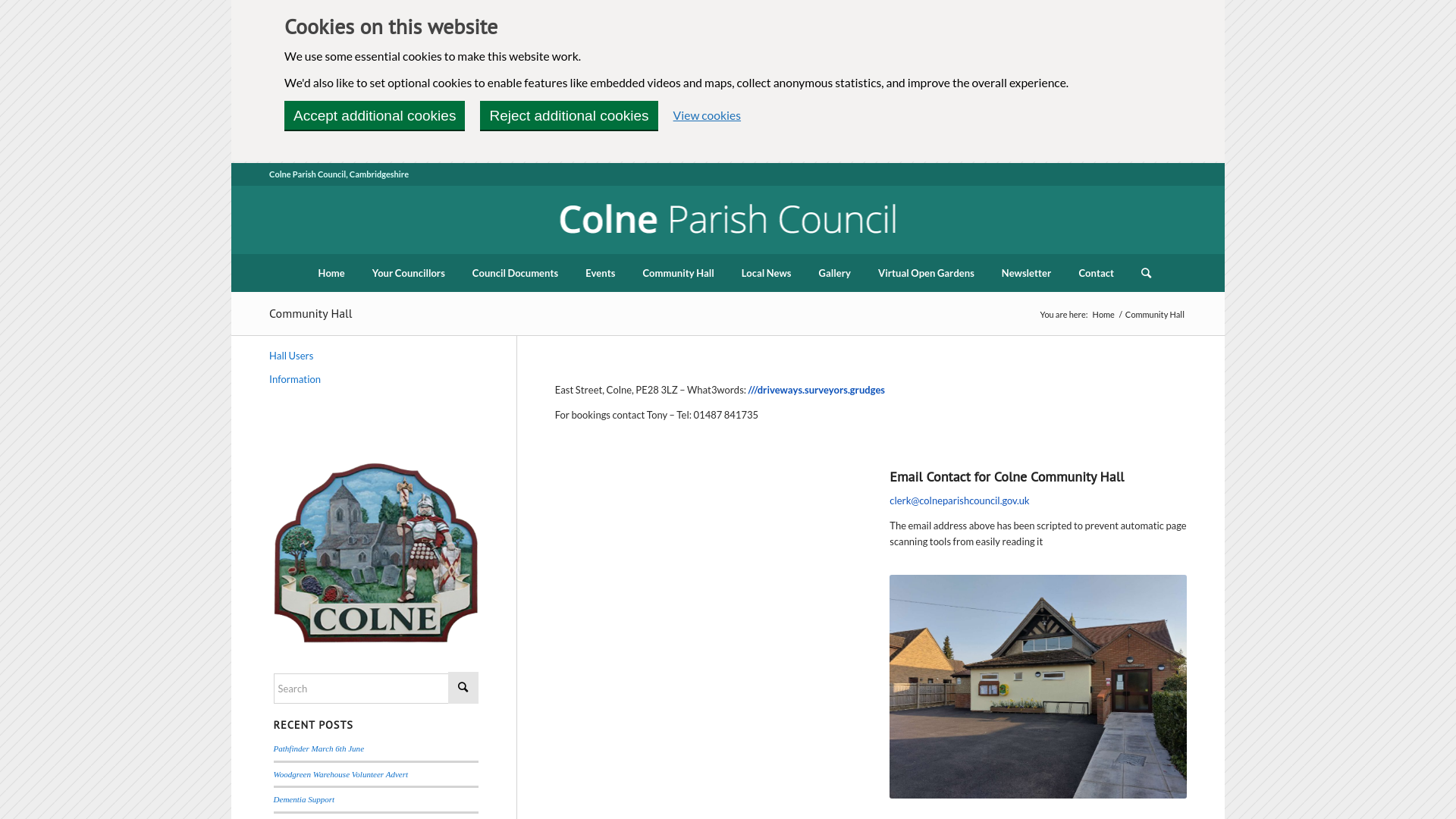 Website screenshot